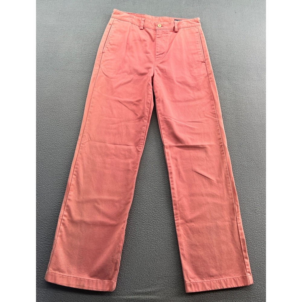 Vineyard Vines Pants Boys Sz 18 Coral Pink Cotton Chino Straight Leg